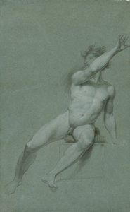 Schizzo di un nudo maschile - studio dal vero da John Trumbull