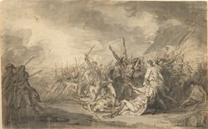 Studio per La morte del generale Warren alla battaglia di Bunker da John Trumbull