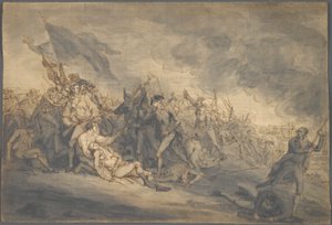 Studio per la morte del generale Warren a Bunker da John Trumbull