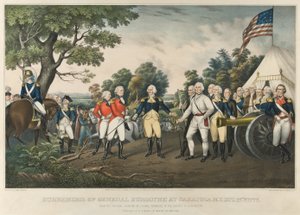 Resa del generale Burgoyne a Saratoga, N.Y., 17 ottobre 1777, pub. 1852 da John Trumbull