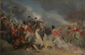 La Morte del Generale Mercer alla Battaglia di Princeton, 3 Gennaio 1777 (versione incompiuta) da John Trumbull