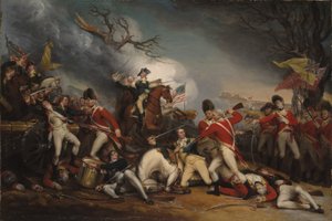 La morte del generale Mercer alla battaglia di Princeton, 3 gennaio 1777
