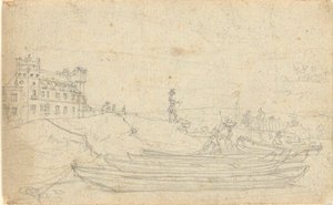 Senza titolo, da folio: Schizzi in Francia e Germania, uno dei 22 fogli in Folio B da John Trumbull