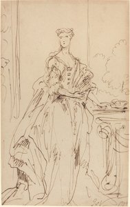 Ritratto di una Signora in Piedi da John Vanderbank