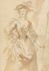Ritratto di una Giovane Donna come Pastorella da John Vanderbank