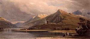 Castello di Dolbadern, Galles del Nord da John Varley