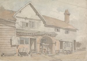 Casa colonica con un pozzo da John Varley
