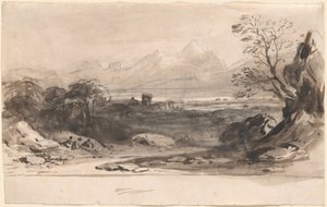 Paesaggio con rovine da John Varley