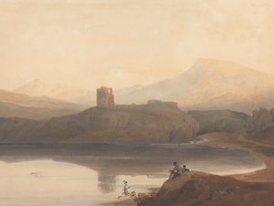 Lago di Llanberis, con Castello Dolbadern da John Varley
