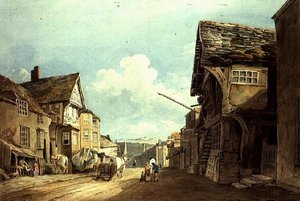 Guardando giù per High Street, Conway