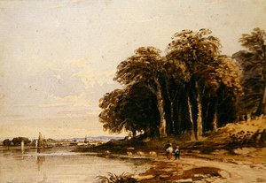 Paesaggio fluviale da John Varley