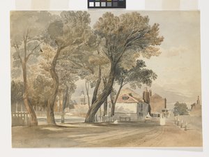 Schizzo dal vero sul Tamigi (Chelsea) da John Varley