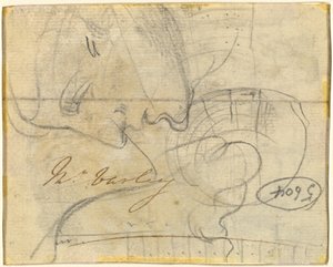 Studio di una Testa di Profilo (verso) da John Varley