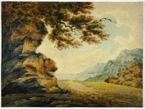 Due figure che guardano la baia da John Warwick Smith
