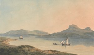 Veduta del Castello Antico di Diganwy da John Warwick Smith