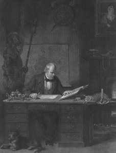 Sir Walter Scott nel suo studio, Castle Street, Edimburgo