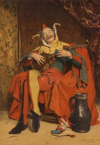 Un Improvvisatore (cromolitografia)