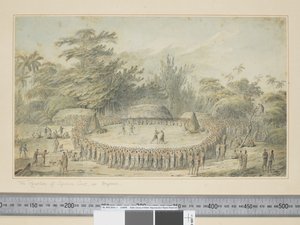 F.4 La ricezione del Capitano Cook a Hapaee, c.1773-84 da John Webber