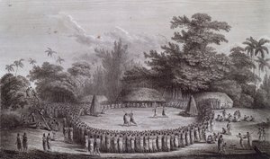 Isole Tonga: Cerimonia di benvenuto per il Capitano James Cook