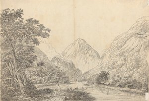 Veduta nella baia di Oheitepeha, Otaheite da John Webber