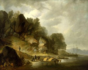 Veduta di Macao, vicino al fiume Guangdong (o Fiume delle Perle) (Cina). Olio su tela da John Webber