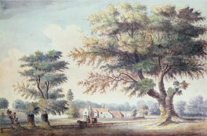 La vecchia casa della cheesecake, a nord del Serpentine, 1786 da John White