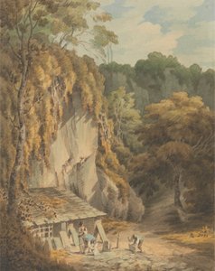 Cava di Ardesia a Widecombe, Devon da John White Abbott