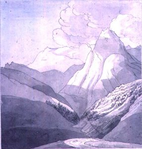 Le Alpi vicino alla sorgente del Reno