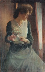 Donna che guarda a destra da John White Alexander