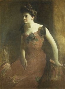 Donna in un Vestito Rosso, 1900