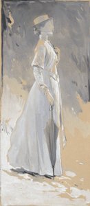 Giovane donna in bianco: Miss Cynthia da John White Alexander