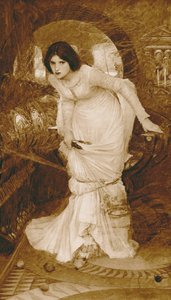 La dama di Shalott da John William (after) Waterhouse