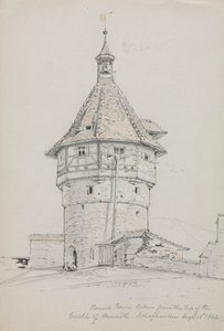 Torre rotonda, Castello di Munoth, Sciaffusa, Svizzera da John William Casilear
