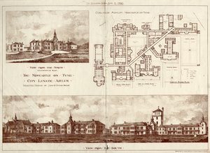 Il manicomio di Newcastle upon Tyne, Coxlodge, c.1829 da John William Dyson