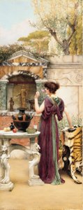 Al Santuario del Giardino, Pompei da John William Godward
