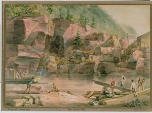 Canale Erie, NY, 1831 da John William Hill