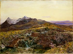 Cuillin Ridge, Skye, da Sligachan da John William Inchbold
