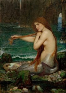 Una sirena da John William Waterhouse