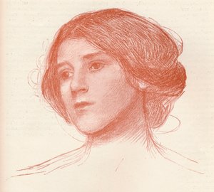 Da uno Studio in Sanguigna, c. 1899 da John William Waterhouse