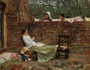 Pettegolezzo, c. 1885 da John William Waterhouse