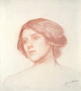 Testa di una ragazza da John William Waterhouse