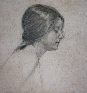 Testa di una giovane ragazza, c.1880