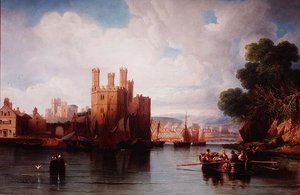 Castello di Caernarvon da John Wilson Carmichael