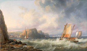 Al Largo della Costa dello Yorkshire, Staithes da John Wilson Carmichael