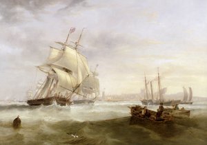 Navi al largo di Hartlepool