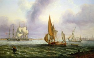 Il Tamigi a Woolwich da John Wilson Carmichael
