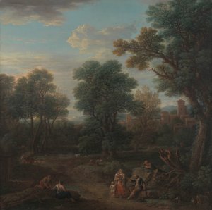 Paesaggio classico: mattina
