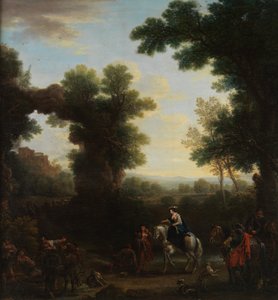 Paesaggio classico con zingari