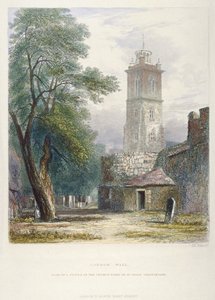 Chiesa di St Giles senza Cripplegate, Città di Londra, 1851 da John Wykeham Archer