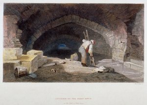 Interno del Fleet Ditch sul retro di Field Lane, City of London, 1851